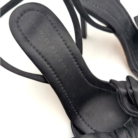 Loeffler Randall Marlena Ankle Strap Heel Sandal Women's Black Size US7B EU37.5 - Picture 6 of 12